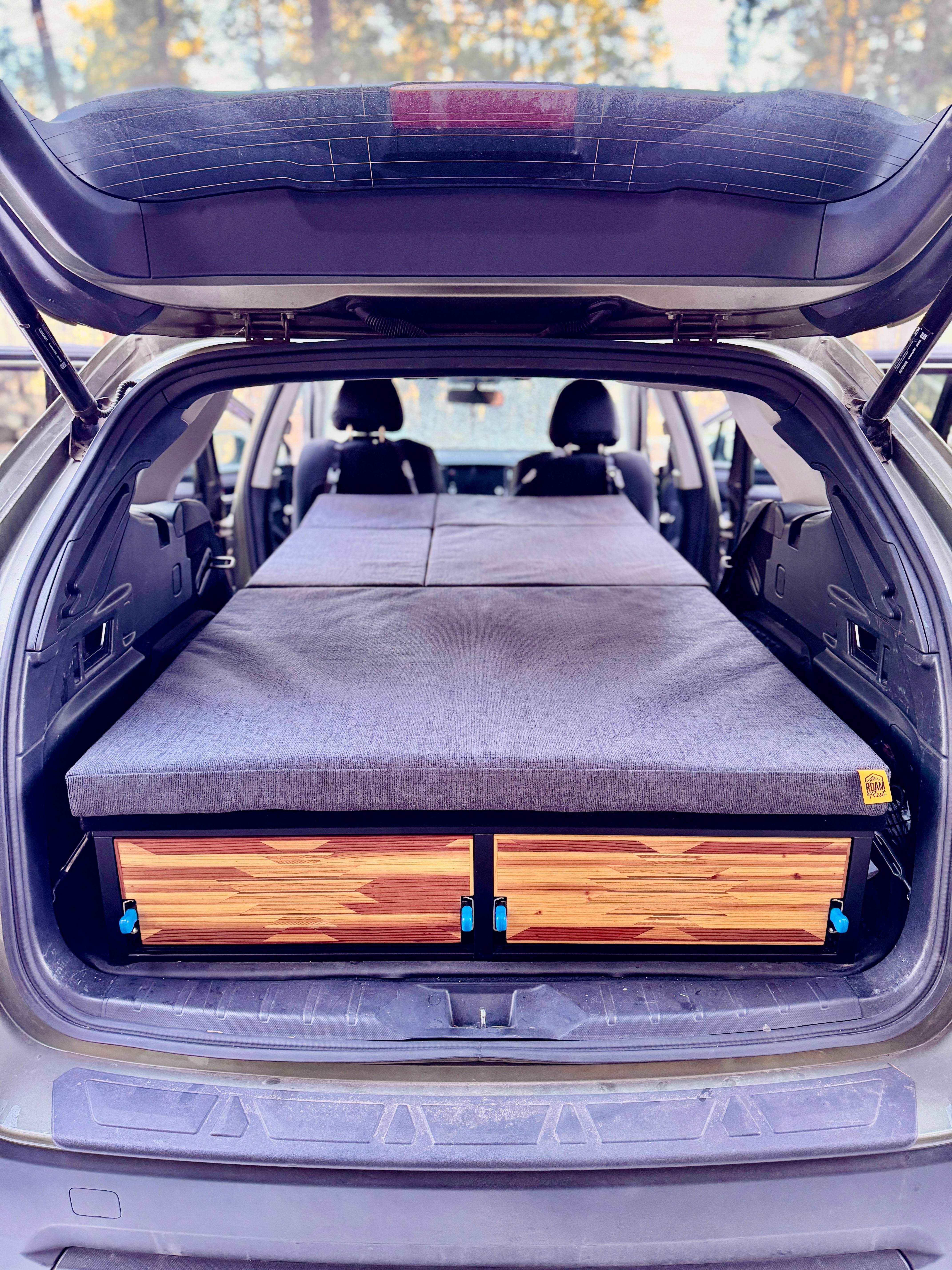 Compass Split Bed Rv Subaru Outback Camper Kits - Sleeping Platform & Storage Drawers ...