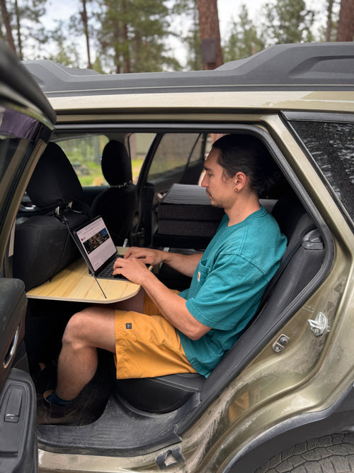 Backseat Workstation Table for Car Campers