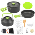 16-Piece Camp Cookware Set with Kettle and Utensils