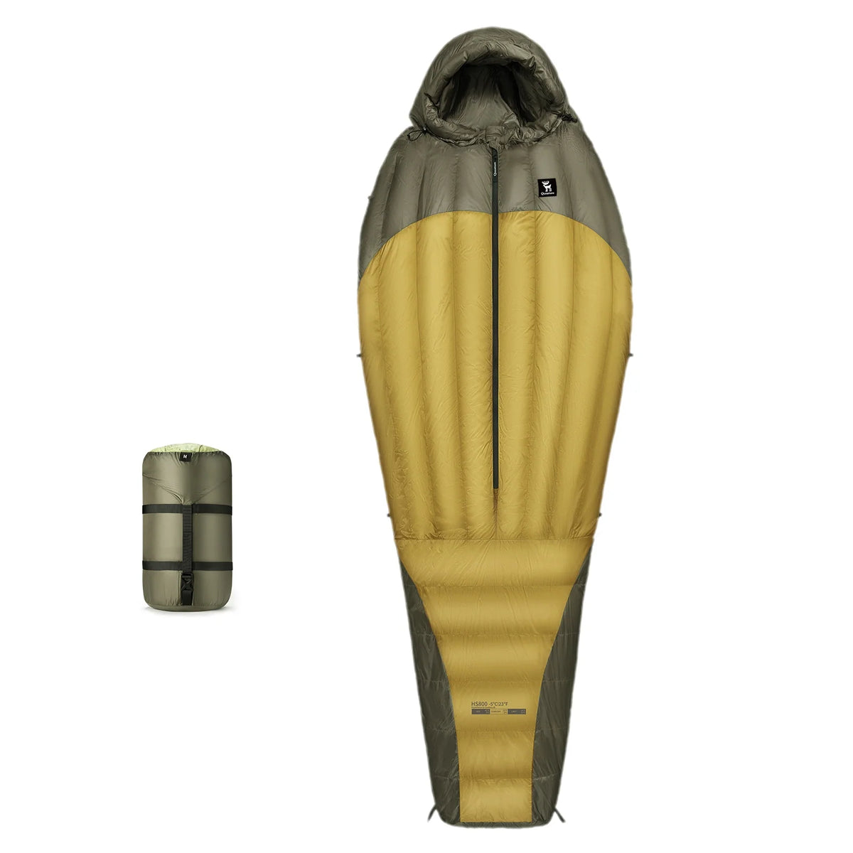 Qunature 650 Fill Down Mummy Sleeping Bag, 23°F