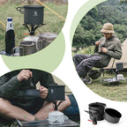 Ultralight Nesting Aluminum Camp Cookware Set