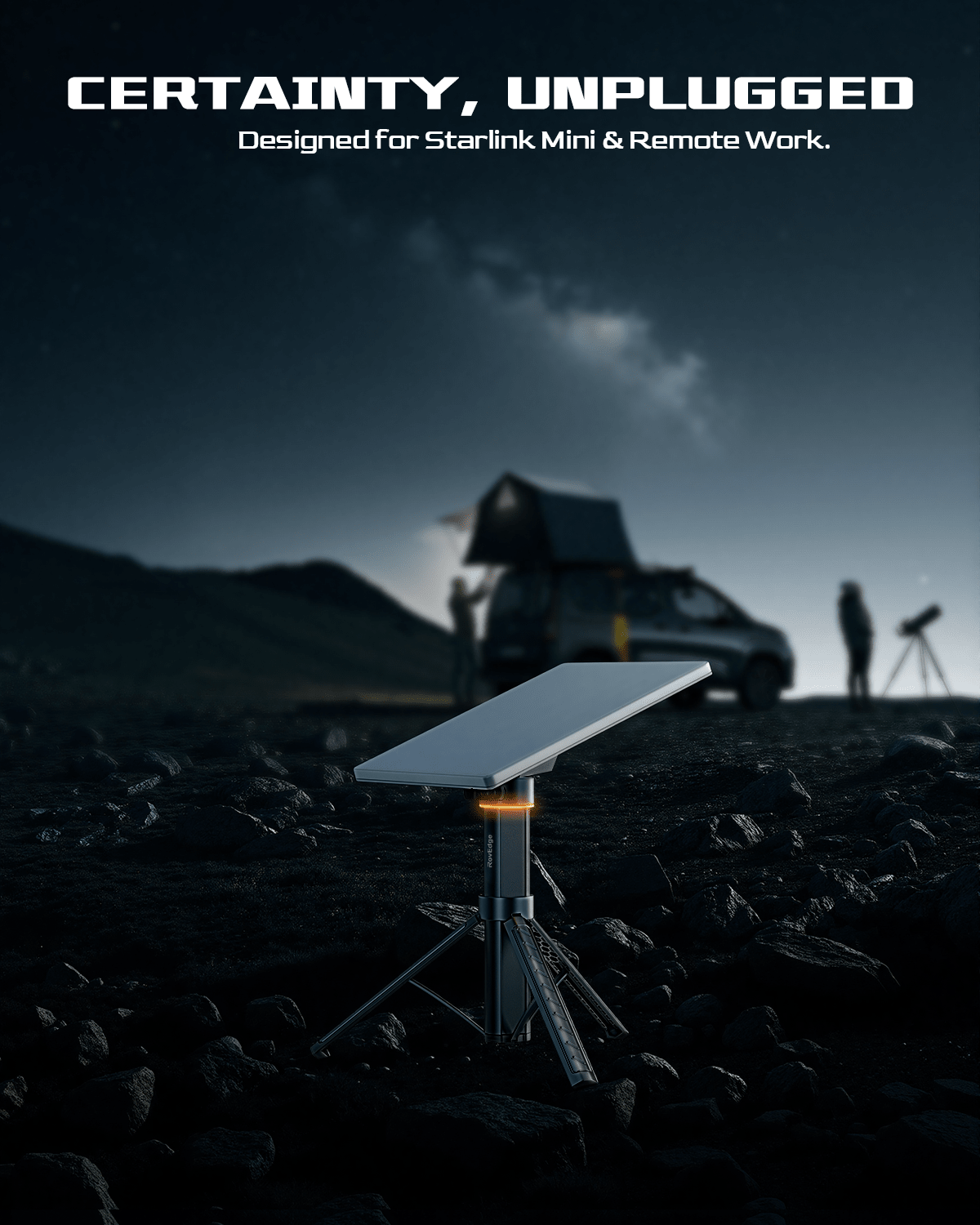 Portable Power Bank & Battery Pack for Starlink Mini | 51300mAh Battery Tripod Stand